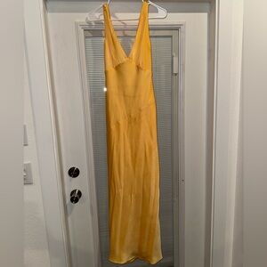 Meshki Vibrant Yellow Backless Dress